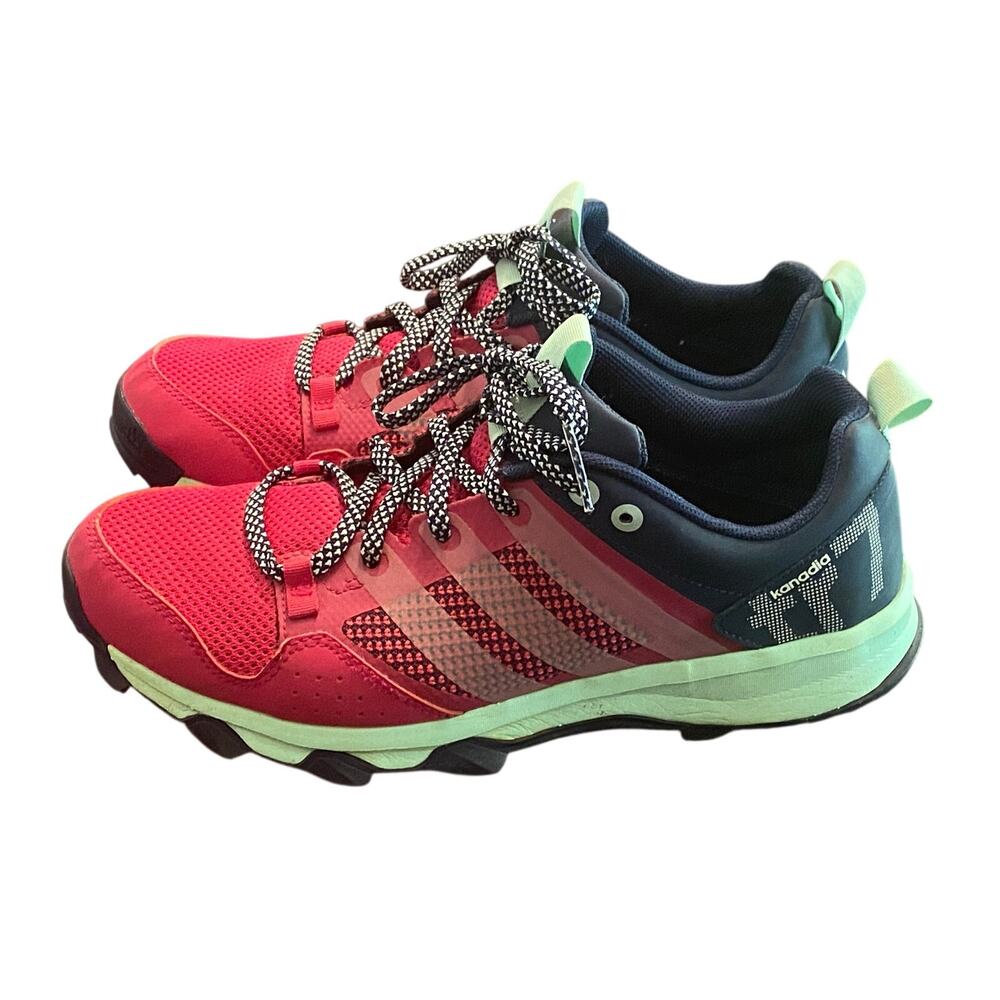 Adidas Kanadia TR7 Trail Running Shoes Pink Teal Size 8.5 Women Hiking Gorpcore
